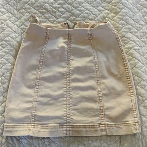 Tan free people mini skirt!